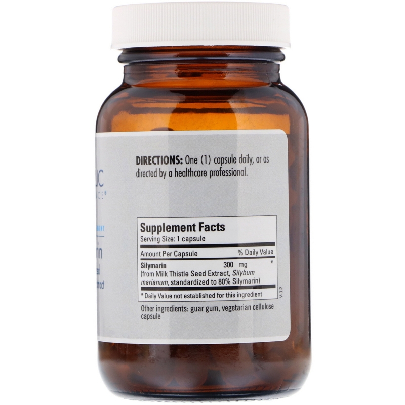 Metabolic Maintenance Silymarin Standardized Milk Thistle Extract 300 mg 60 Capsules
