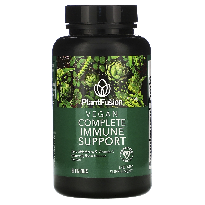 PlantFusion, Vegan Complete Immune Support, 60 Vegan Lozenges