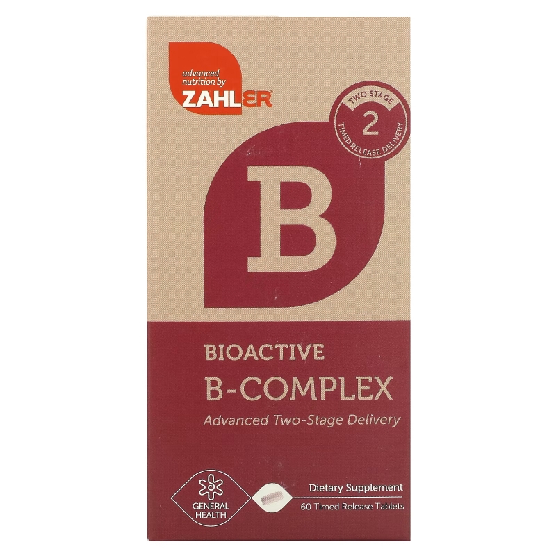 Zahler, Bioactive B- Complex, 60 Timed Release Tablets