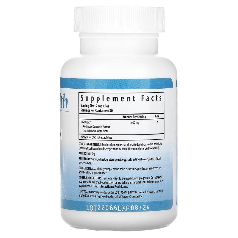 ProHealth Longevity, Optimized Curcumin, 500 mg, 60 Veggie Capsules