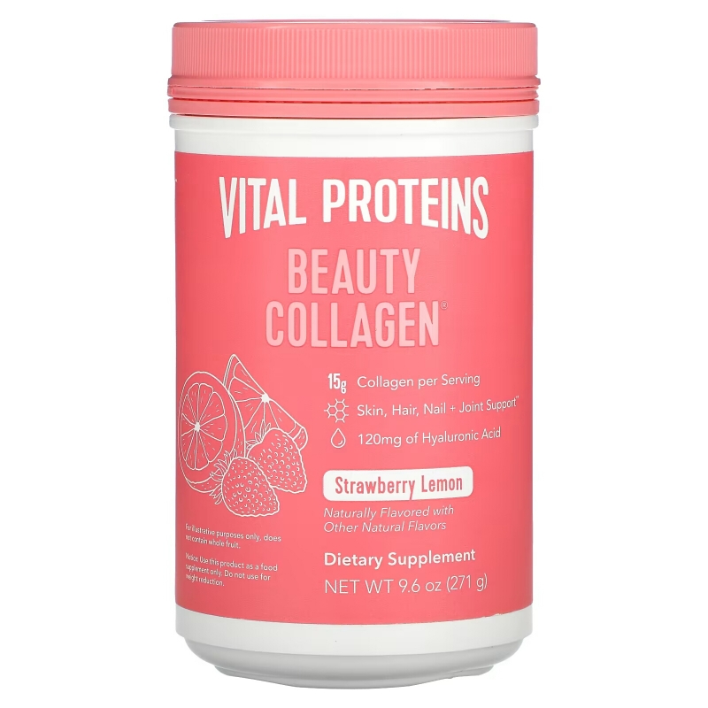 Vital Proteins, Коллаген для красоты, Клубника и лимон, 11,5 унц. (325 г)