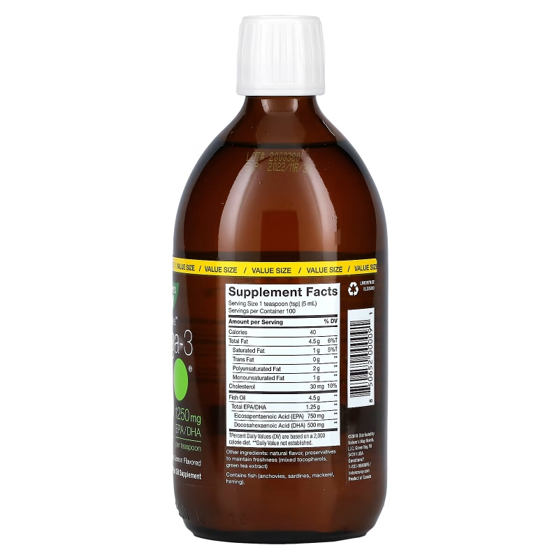 Ascenta NutraSea омега-3 со вкусом лимона 169 жидкой унции (500 мл)