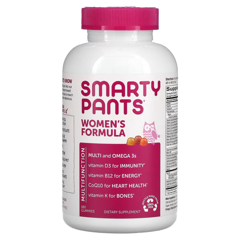 SmartyPants, Women's Complete, Multi + Omega 3s + Vitamin K2, 180 Gummies