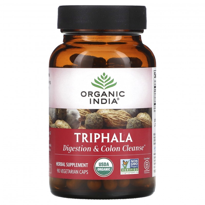 Organic India Трифала 90 растительных капсул
