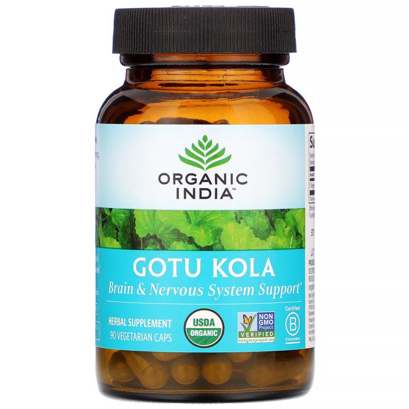 Organic India, Gotu Kola, 90 Veg Caps