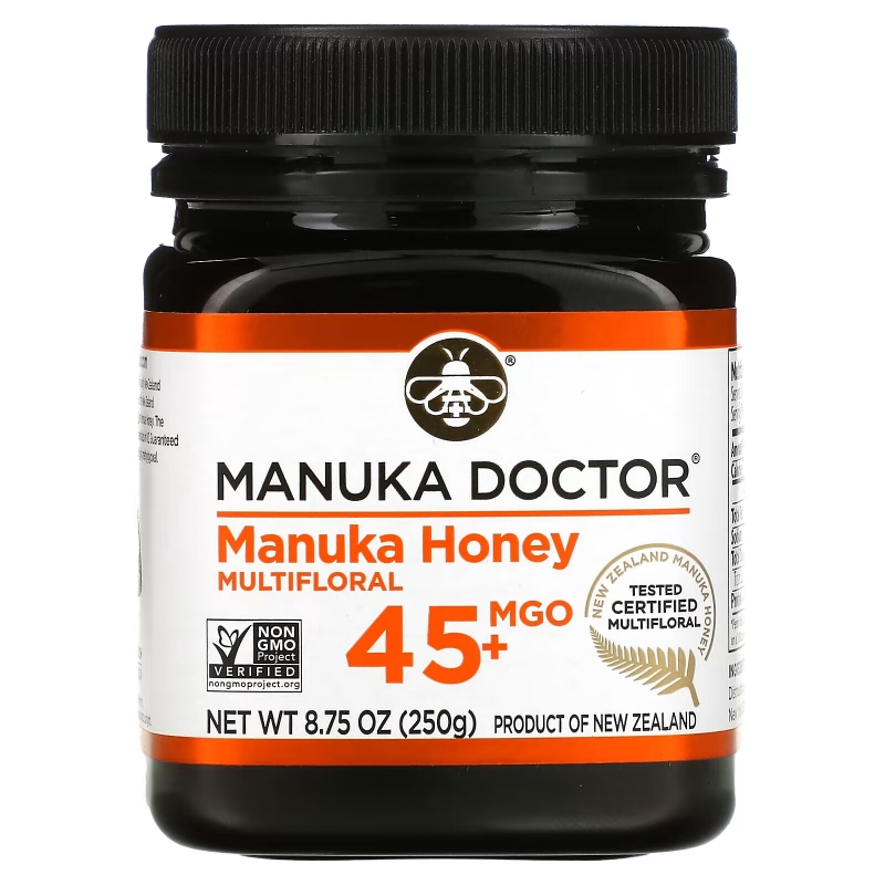 Manuka Doctor, мед манука из разнотравья, MGO 45+, 250 г (8,75 унции)