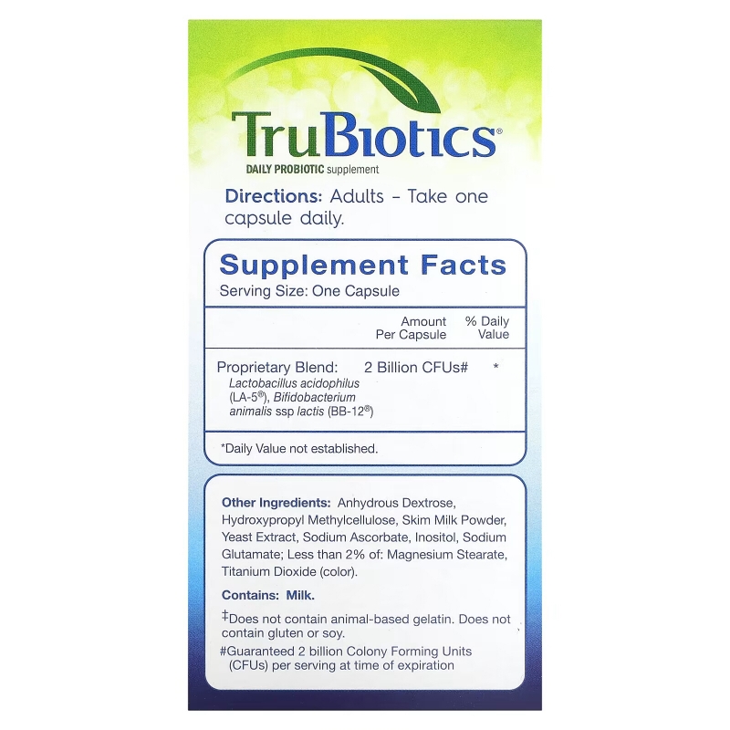 TruBiotics, Digestive + Immune Health, 60 Vegetarian Capsules