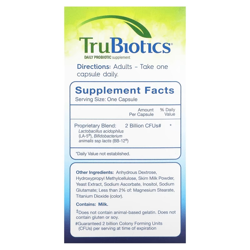 TruBiotics, Digestive + Immune Health, 45 Vegetarian Capsules