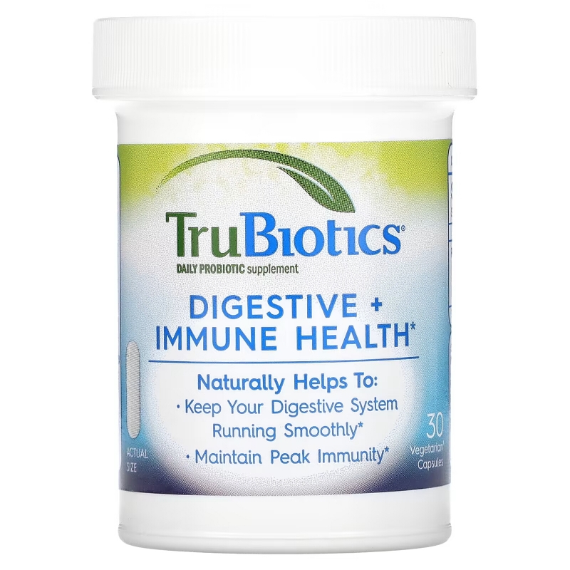 TruBiotics, Digestive + Immune Health, 30 Vegetarian Capsules