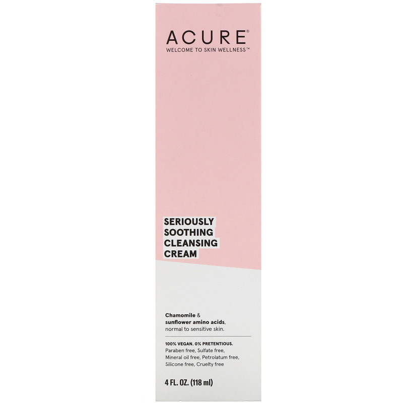 Acure Organics Очищающее средство для лица для чувствительной кожи без ароматизаторов 4 жидкие унции (118 мл)