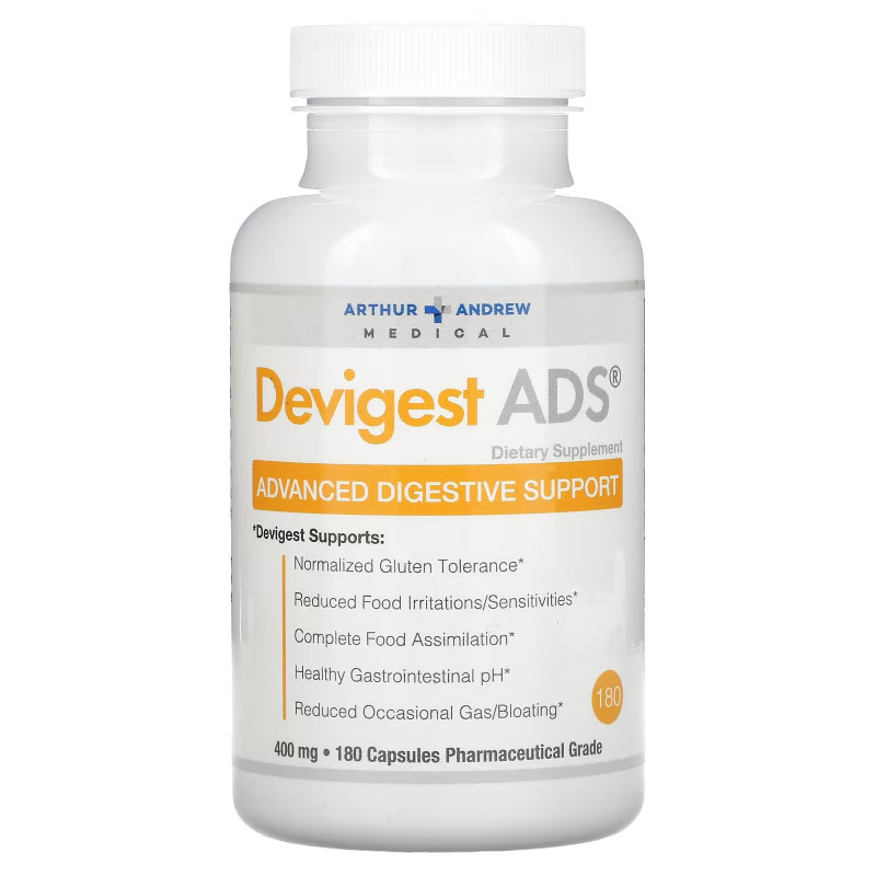 Arthur Andrew Medical Devigest ADS Advanced Digestive Support 180 Capsules