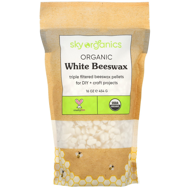 Sky Organics, Organic, White Beeswax Pellets , 16 oz (453 g)