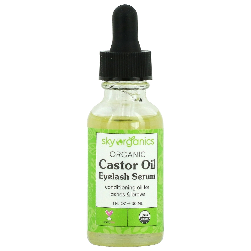 Sky Organics, Organic Castor Oil, Eyelash Enhancer Serum, 1 fl oz (30 ml)