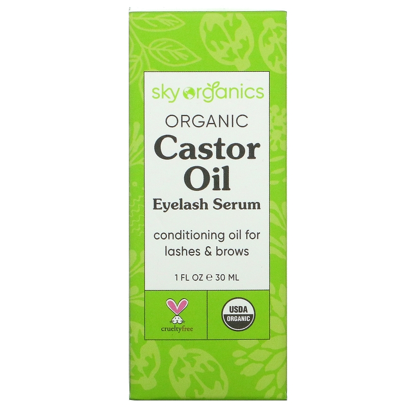 Sky Organics, Organic Castor Oil, Eyelash Enhancer Serum, 1 fl oz (30 ml)