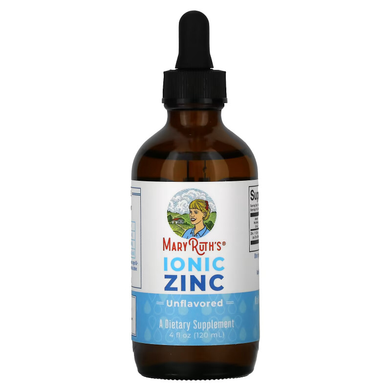 MaryRuth Organics, Liquid Ionic Zinc, Unflavored, 4 fl oz (120 ml)