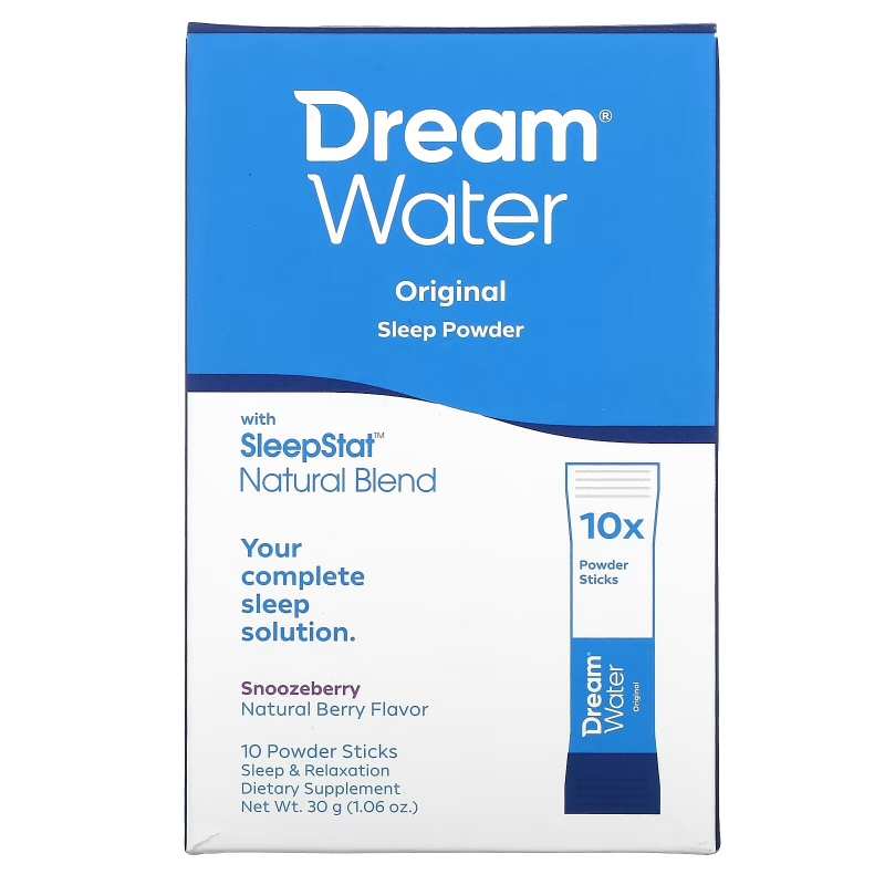 Dream Water, Порошок для сна, Сонные Ягоды, 10 Палочек, 3 г Каждый