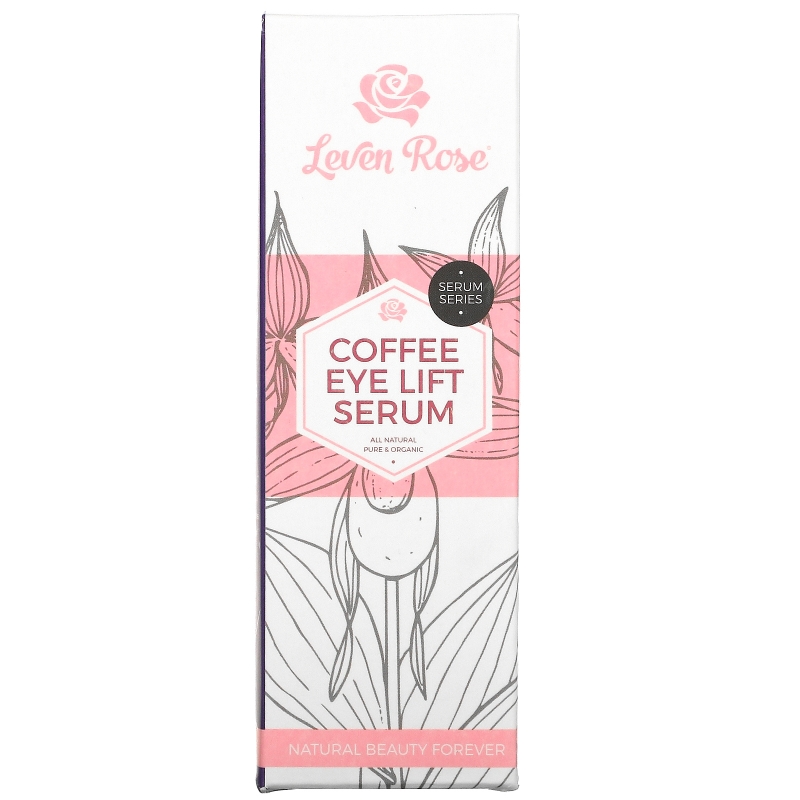 Leven Rose, Кофейная подтягивающая сыворотка для кожи вокруг глаз, 1 жидкая унция (30 мл)