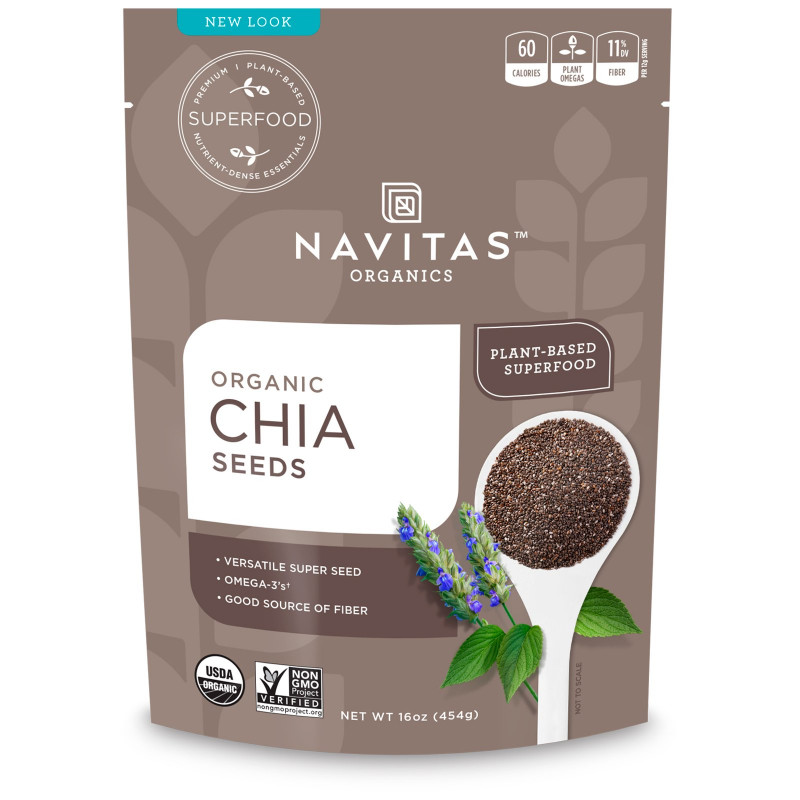 Navitas Naturals Organic сырые семена чиа 16 унций (454 г)