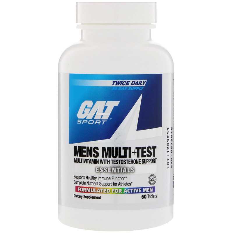 GAT Essentials Men's Multi + Test 60 Tablets