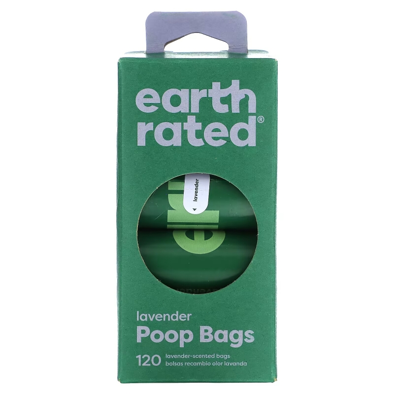 Earth Rated, Dog Poop Bags, Lavender, 120 Bags