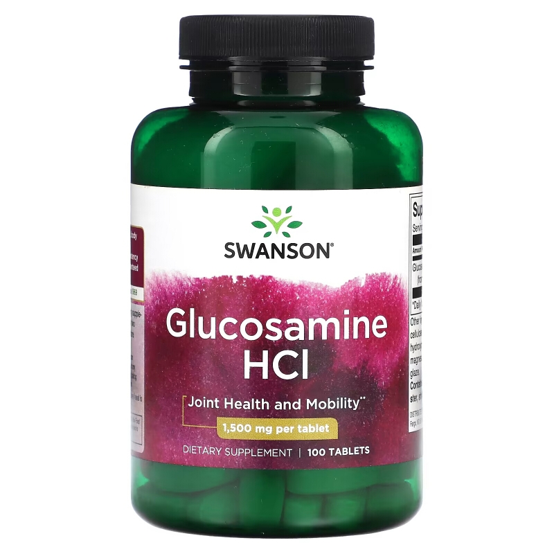 Swanson, Glucosamine HCI, 1,500 mg, 100 Tablets