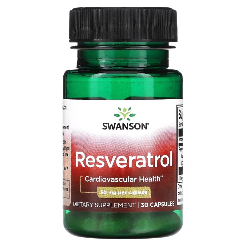 Swanson, Resveratrol, 50 mg, 30 Capsules