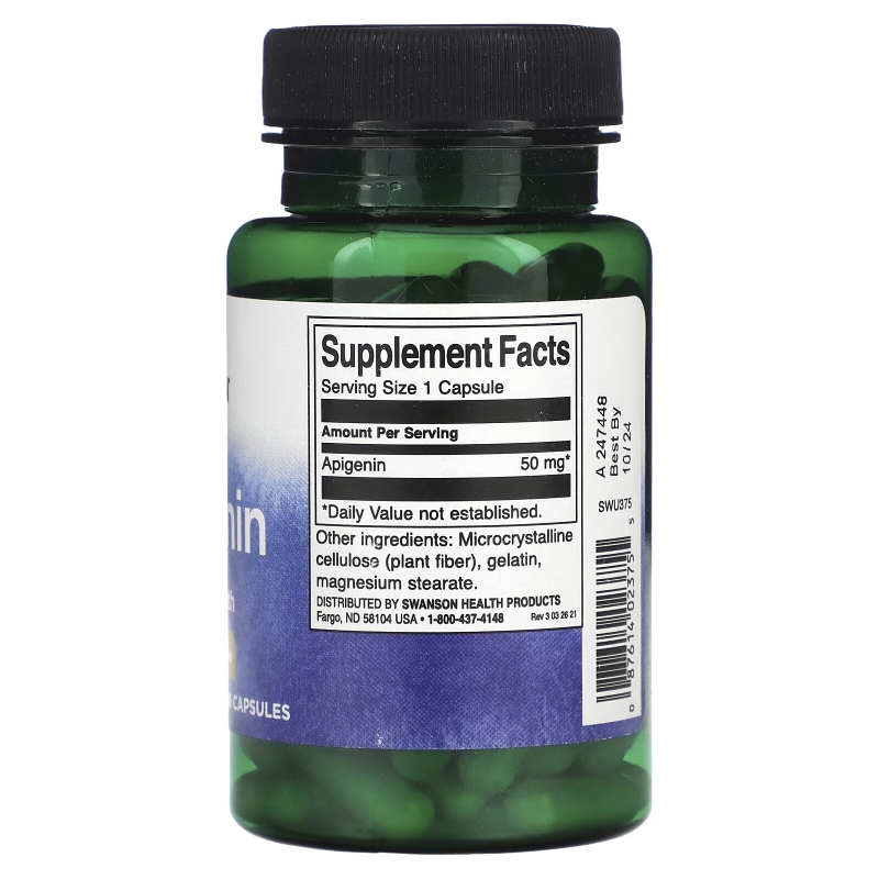 Swanson, Apigenin, 50 mg, 90 Capsules