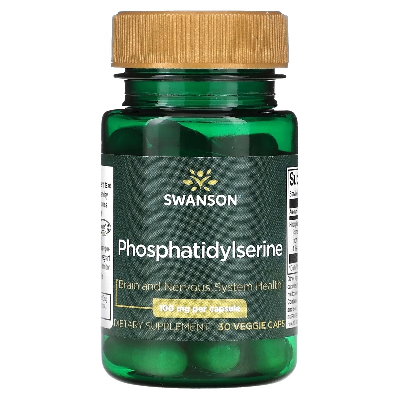 Swanson, Phosphatidylserine, 100 mg, 30 Veggie Caps