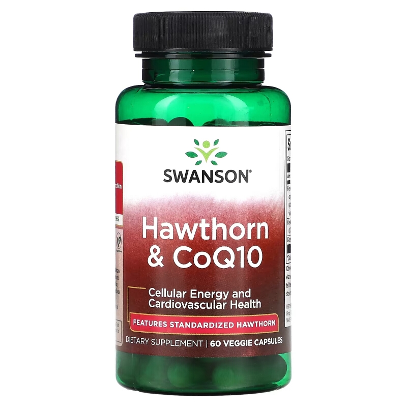 Swanson, Hawthorn & CoQ10, 60 Veggie Capsules
