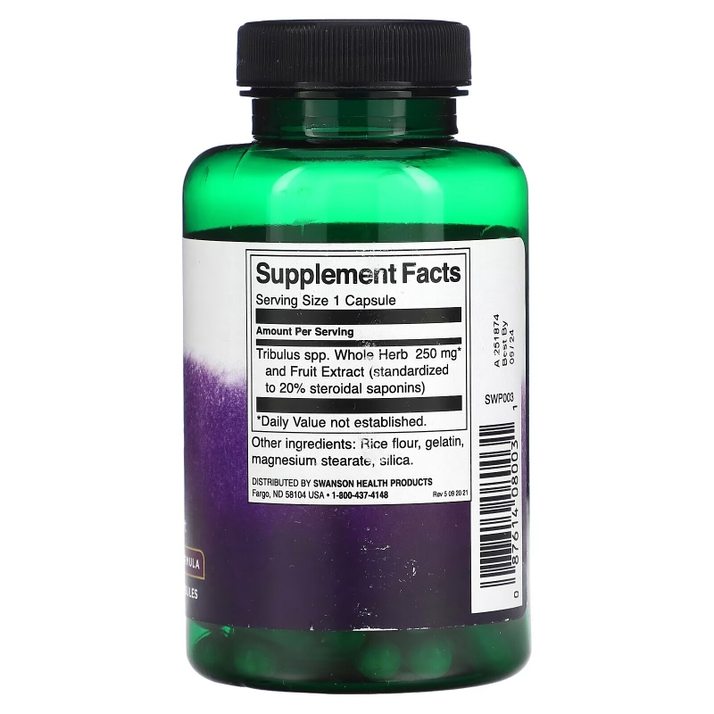 Swanson, Mega Tribulus Extract, 250 mg, 120 Capsules