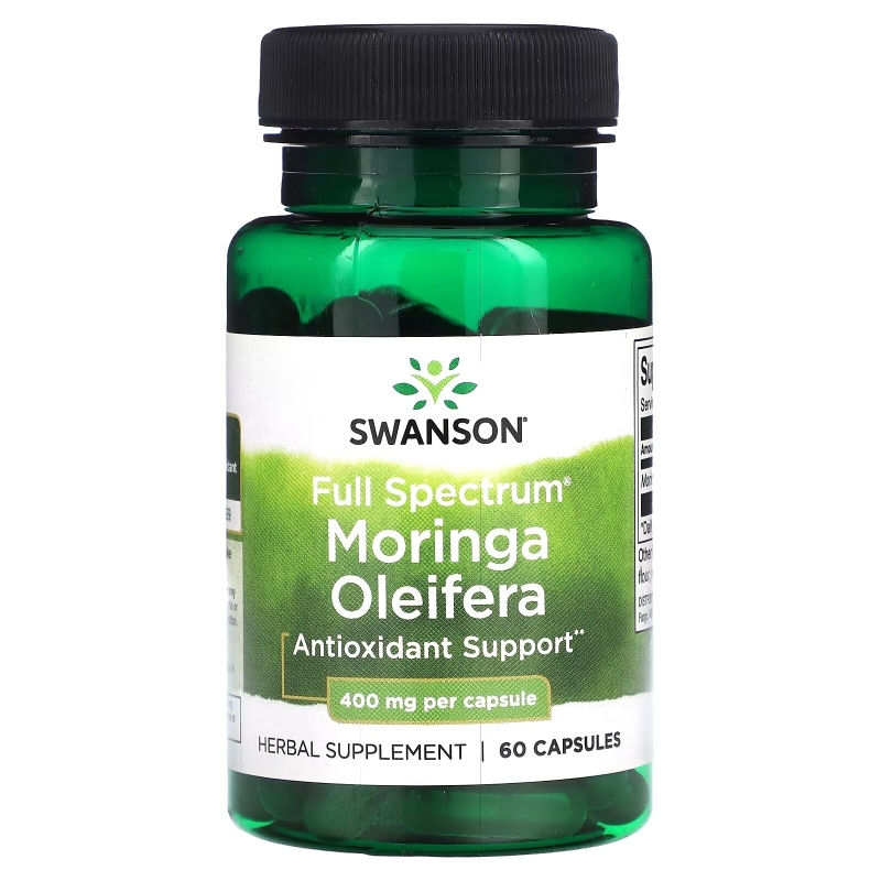 Swanson, Full Spectrum Moringa Oleifera, 400 mg, 60 Capsules
