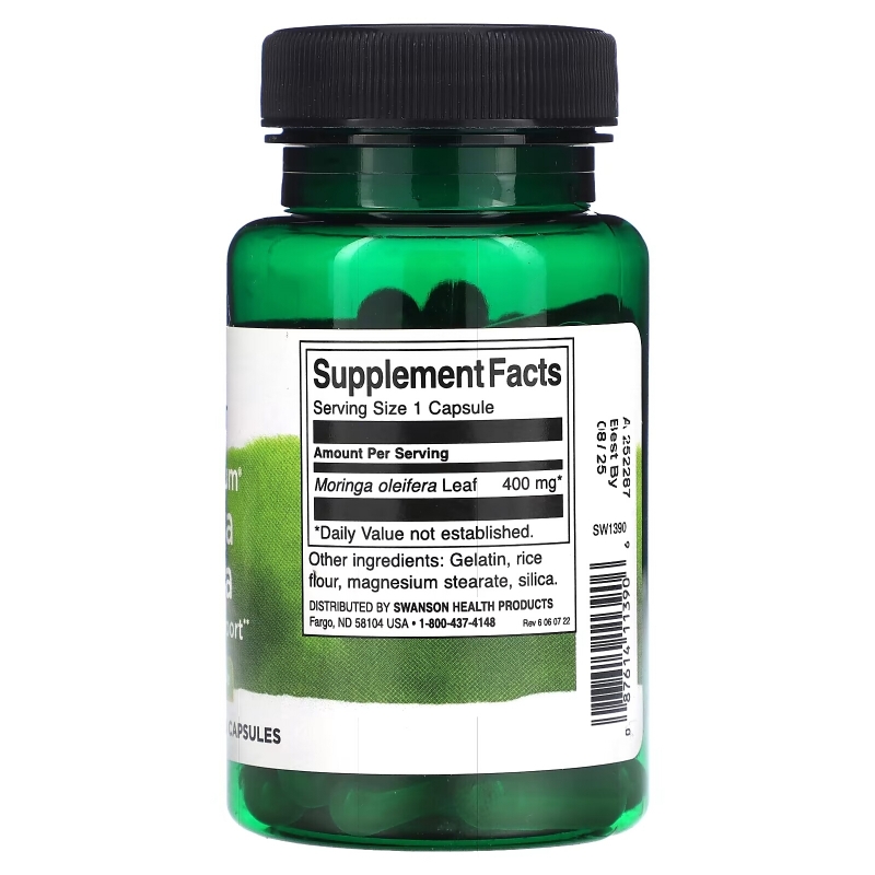 Swanson, Full Spectrum Moringa Oleifera, 400 mg, 60 Capsules