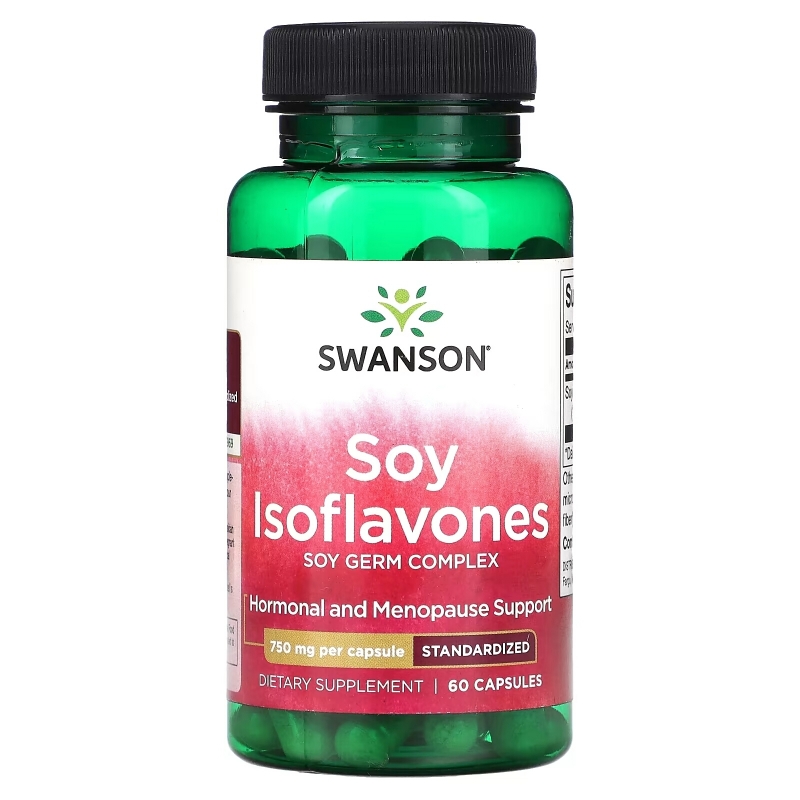 Swanson, Soy Isoflavones, 750 mg, 60 Capsules