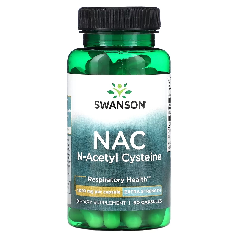 Swanson, NAC N-Acetyl Cysteine, 1,000 mg, 60 Capsules