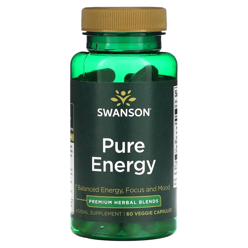 Swanson, Pure Energy, 60 Veggie Capsules