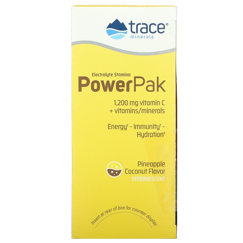 Trace Minerals Research Electrolyte Stamina Power Pak Piña Colada 32 пакетика 0.23 унции (6.5 г) каждый