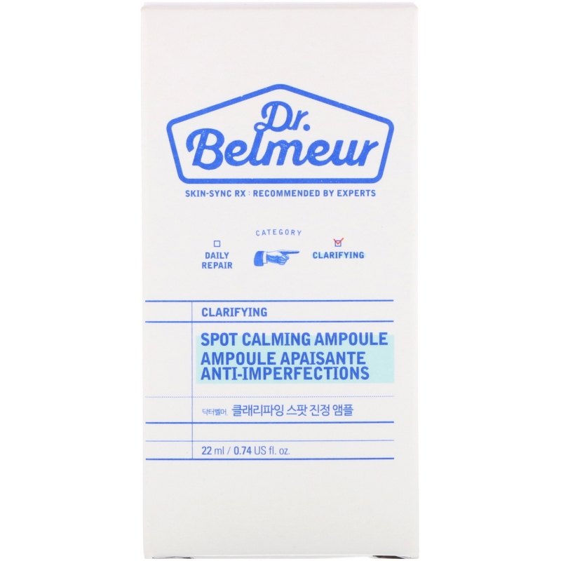 Dr. Belmeur, Clarifying, Spot Calming Ampoule, 0.74 fl oz (22 ml)