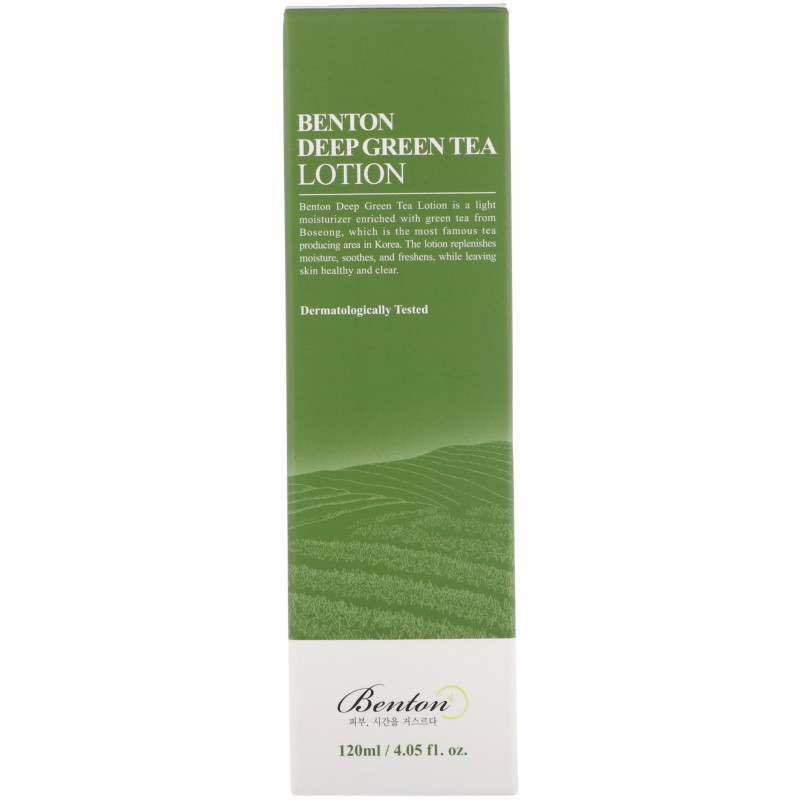 Benton, Насыщенный лосьон из зеленого чая, 4,05 жидкой унции (120 мл)