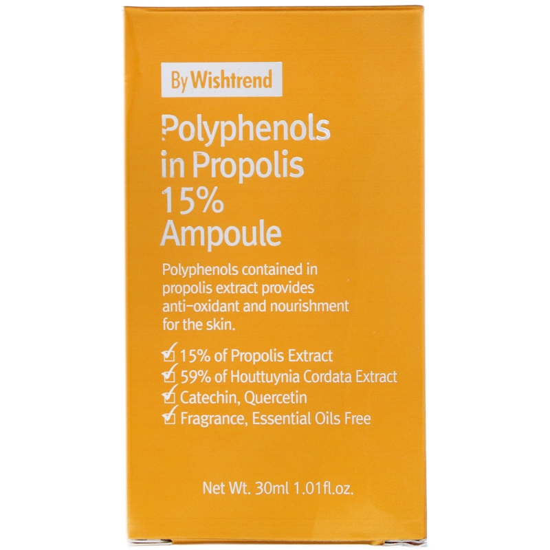Wishtrend, Polyphenols in Propolis 15% Ampoule, 1.01 fl oz (30 ml)