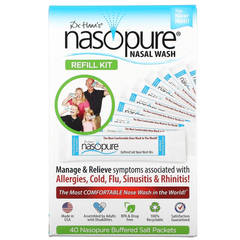 Nasopure Система для промывания носа дополнительный набор 1 набор