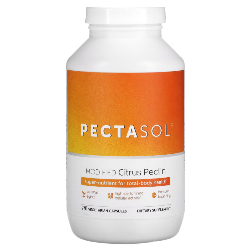 Econugenics PectaSol-C Модифицированный Цитрусовый Пектин 270 овощных капсул