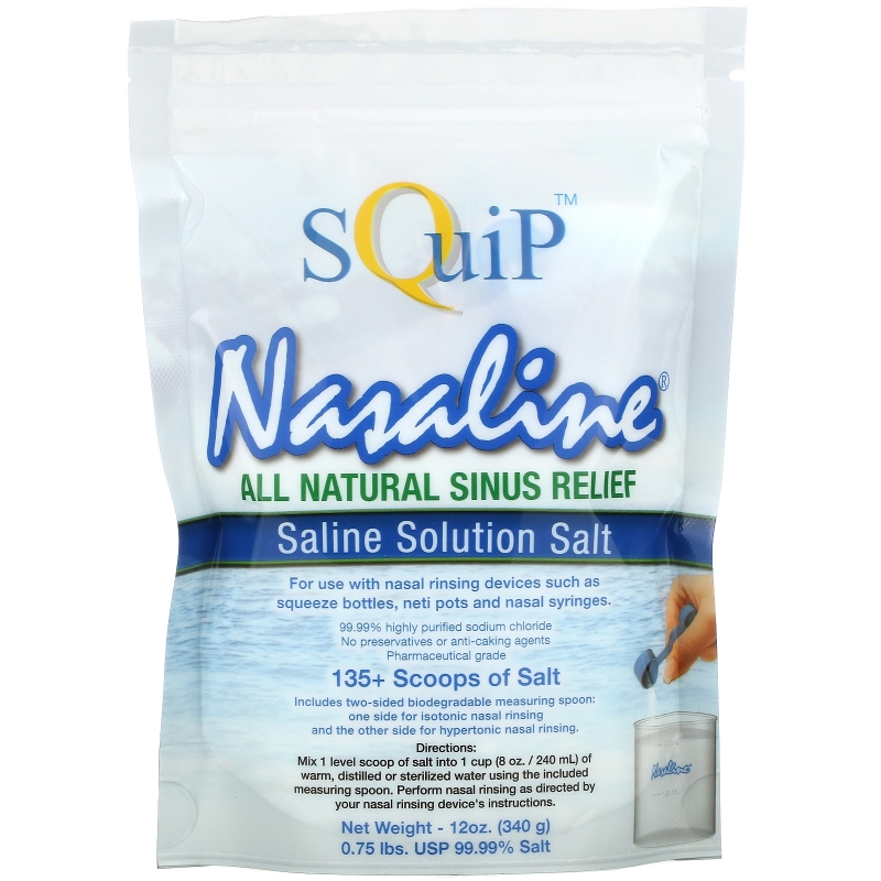 Nasaline Squip Физиологический солевой раствор 105 унции (300 г)