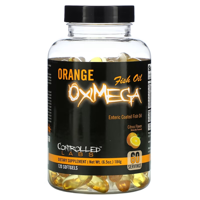 Controlled Labs Orange OxiMega Рыбий жир цитрусовый вкус 120 гелевых капсул