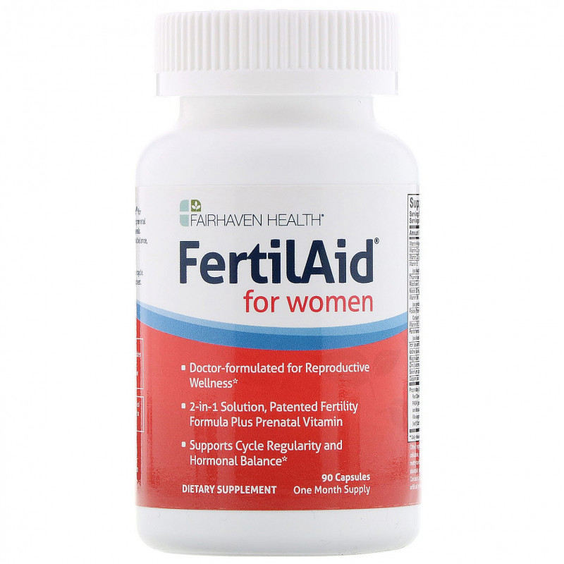 Fairhaven Health FertilAid для женщин 90 Растительные капсулы
