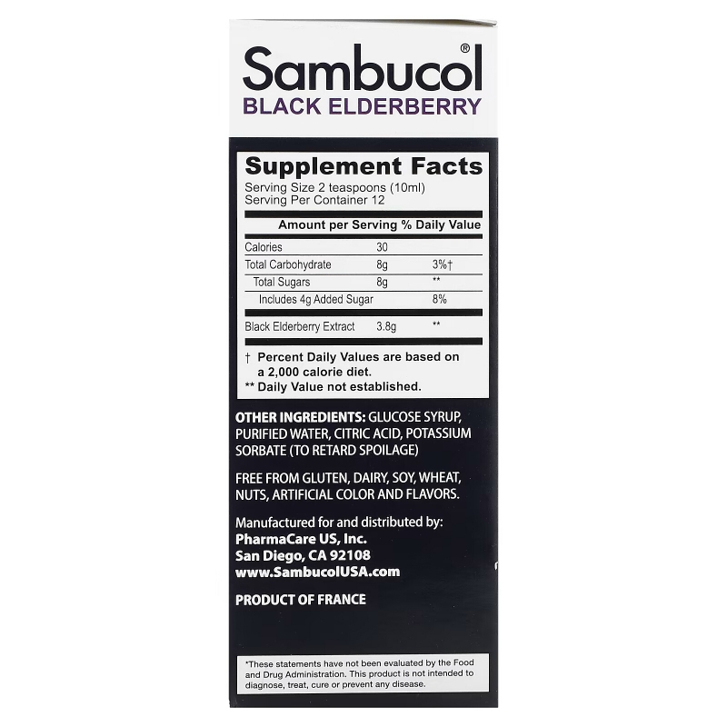 Sambucol, Black Elderberry, Original Formula, 4 fl oz (120 ml)
