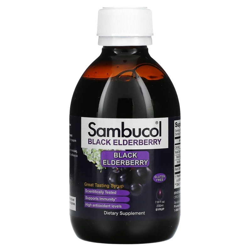 Sambucol Настойка с экстрактом черной бузины для укрепления иммунитета Оригинальная формула 78 жидких унций (230 мл)