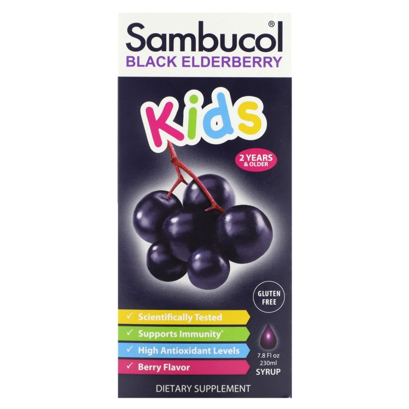 Sambucol Черная бузина Сироп для детей с ягодным вкусом 7.8 жидких унций (230 мл)