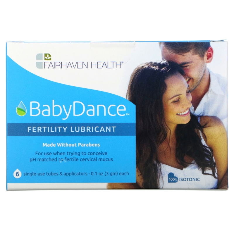 Fairhaven Health, Isolove, BabyDance Fertility Lubricant, 6 Single-Use Tubes & Applicators, 0.1 oz (3 g) Each