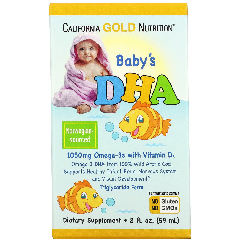 California Gold Nutrition, ДГК для детей, 2 ж. унции (59 мл)