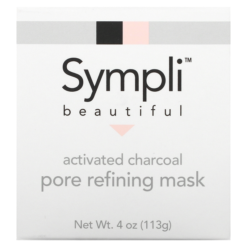 Sympli Beautiful, Activated Charcoal Pore Refining Mask, 4 fl oz (120 ml)